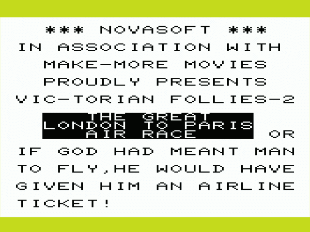 The Great London to Paris Air Race — sstitle (WOR)