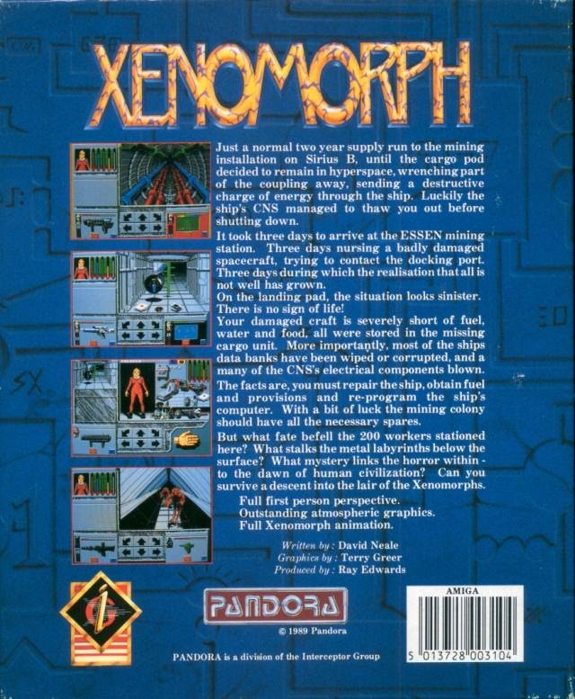 Xenomorph — box-2D-back (EU)
