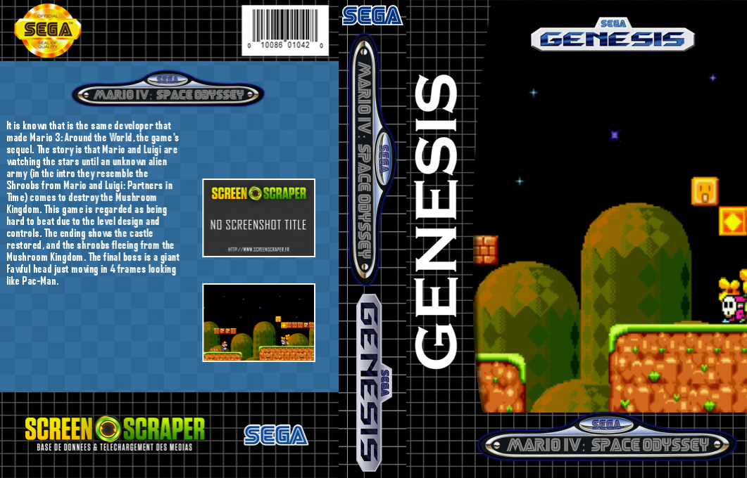 Mario 4: Space Odyssey — box-texture (SS)