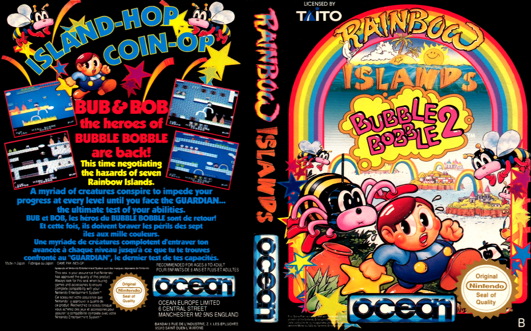 Rainbow Islands - Bubble Bobble 2 — box-texture (EU)