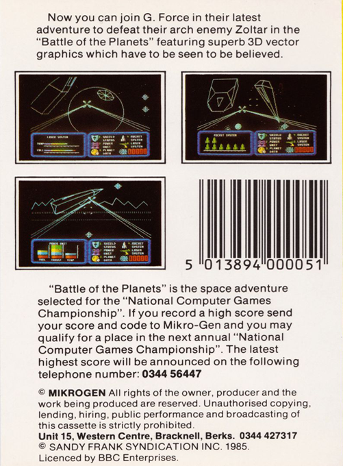 Battle Of The Planets — box-2D-back (EU)