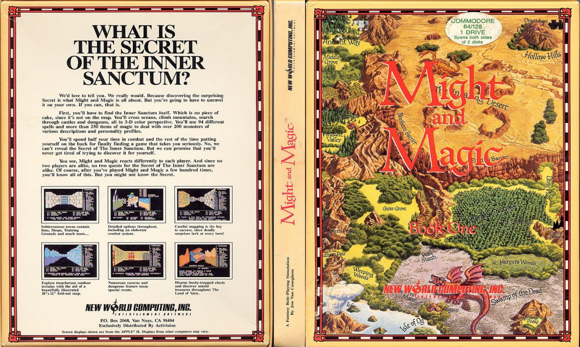 Might and Magic - Book One — box-texture (US)