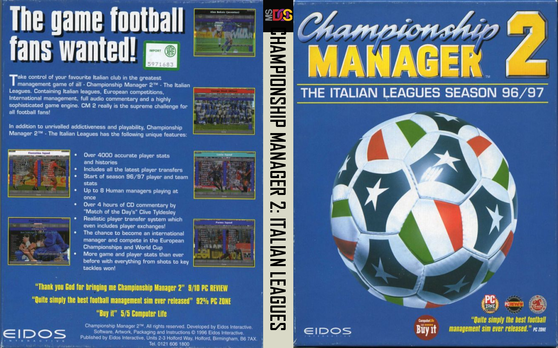 Championship Manager 2 - The Italian Leagues Season 96/97 — box-texture (EU)