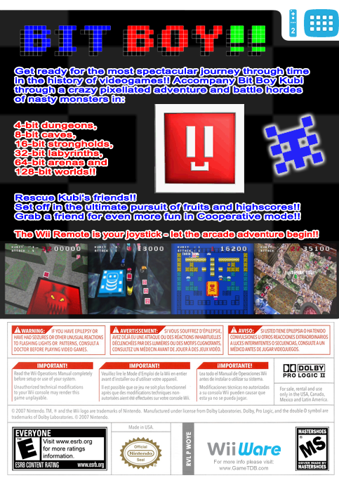 Bit Boy!! — box-2D-back (US)