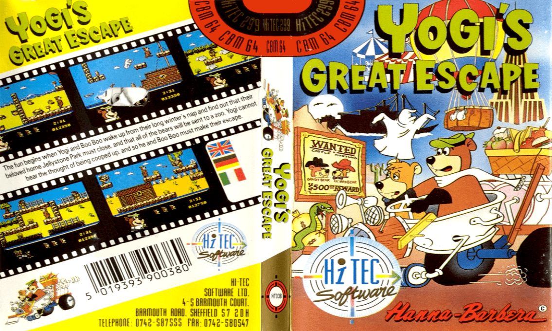 Yogi's Great Escape — box-texture (EU)
