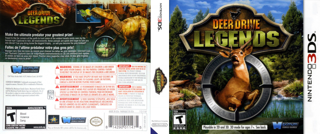 Deer Drive Legends — box-texture (US)