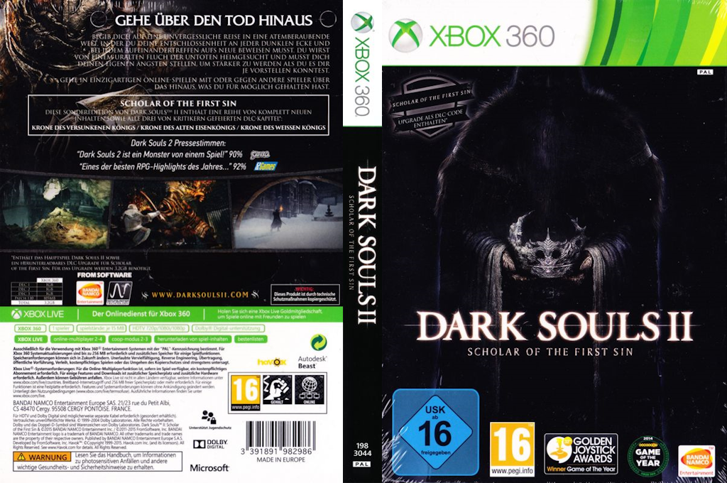 Dark Souls II - Scholar of the First Sin — box-texture (DE)