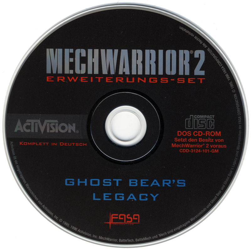 MechWarrior 2: Limited Edition — support-2D (DE)