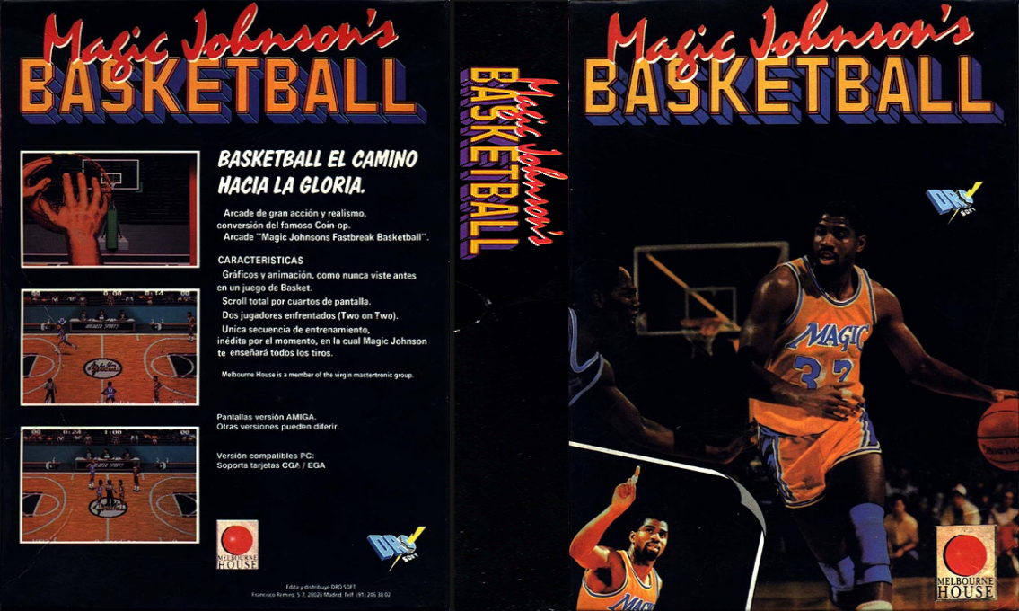 Magic Johnson's Basketball — box-texture (SP)
