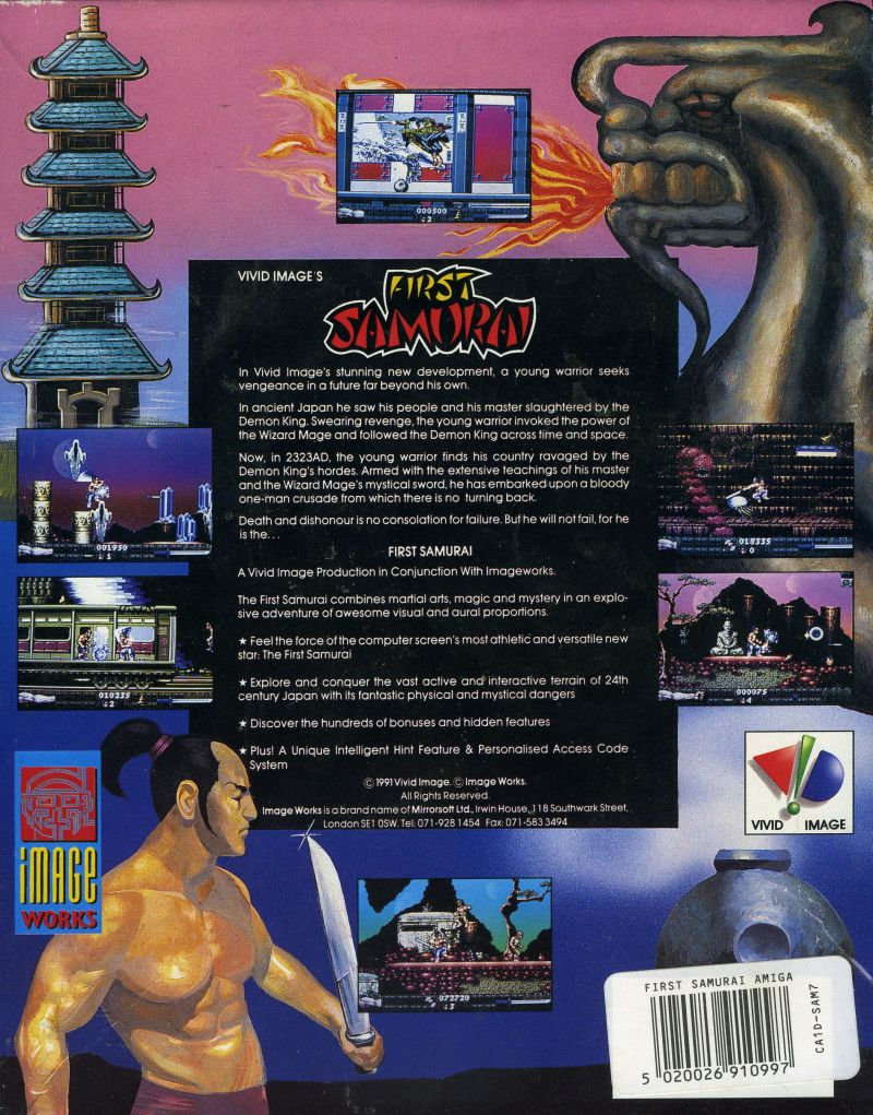 First Samurai — box-2D-back (EU)