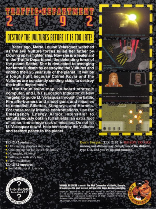 Traffic Department 2192 — box-2D-back (US)