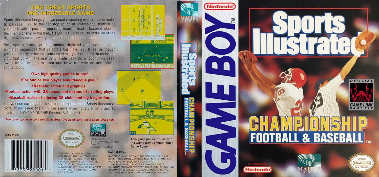Sports Illustrated - Football And Baseball — box-texture (US)