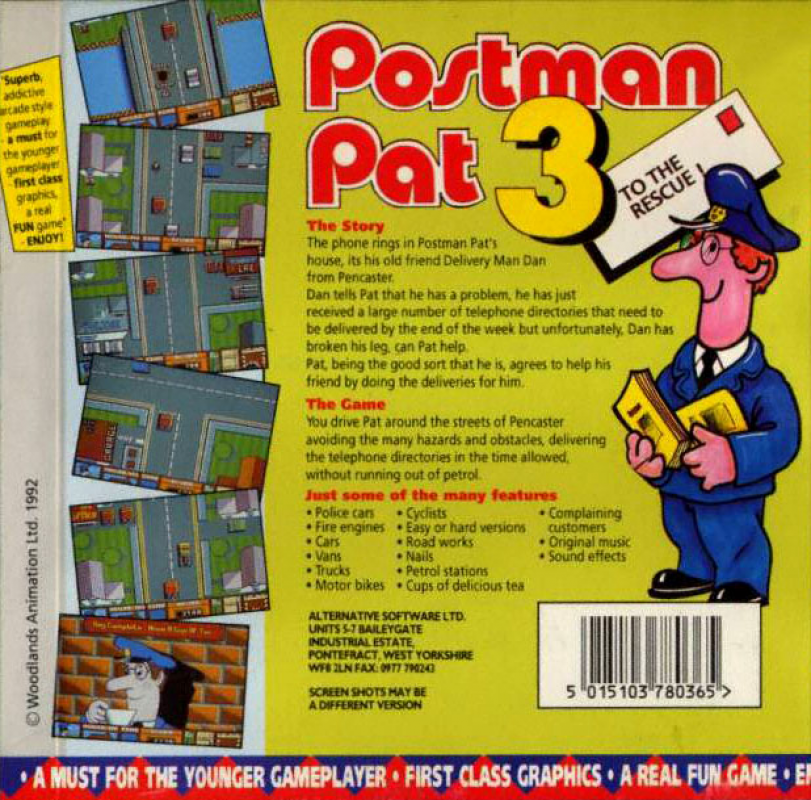 Postman Pat 3 - To The Rescue — box-2D-back (EU)