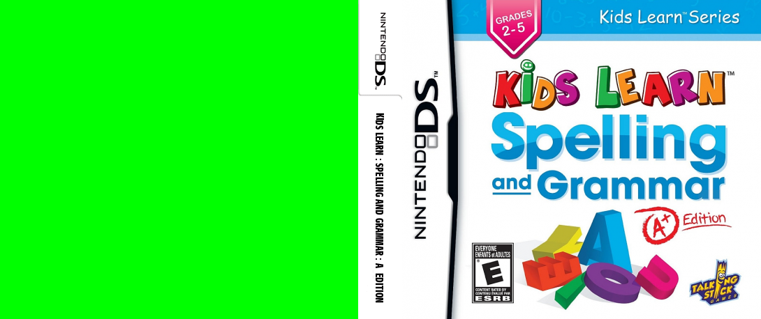 Kids Learn - Spelling and Grammar - A+ Edition — box-texture (US)