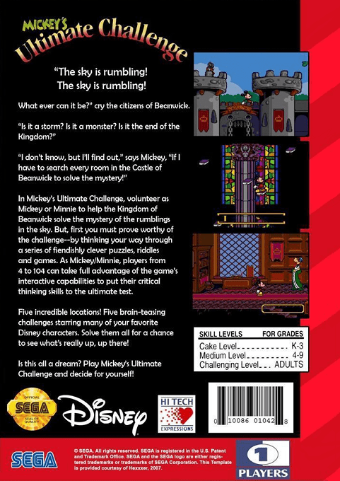 Mickey's Ultimate Challenge — box-2D-back (US)