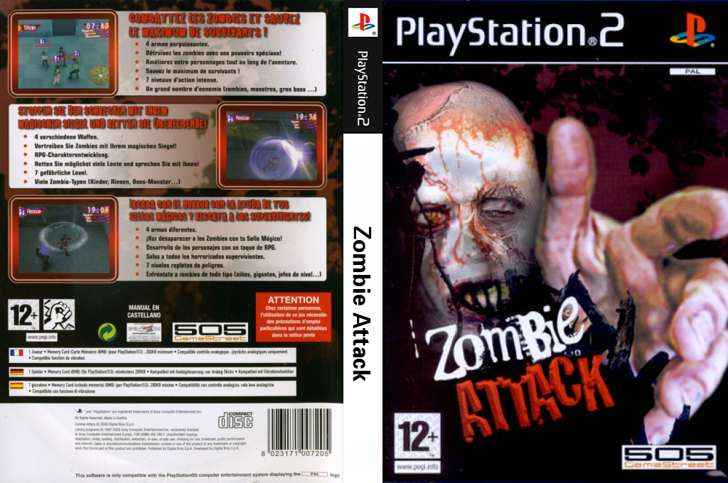 Zombie Attack — box-texture (EU)