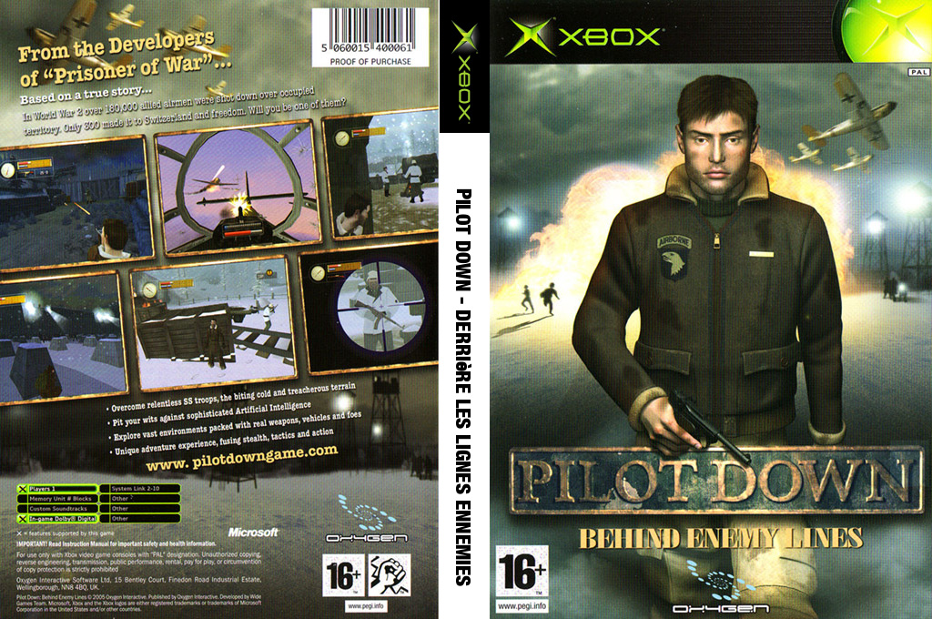 Pilot Down - Derrière Les Lignes Ennemies — box-texture (UK)