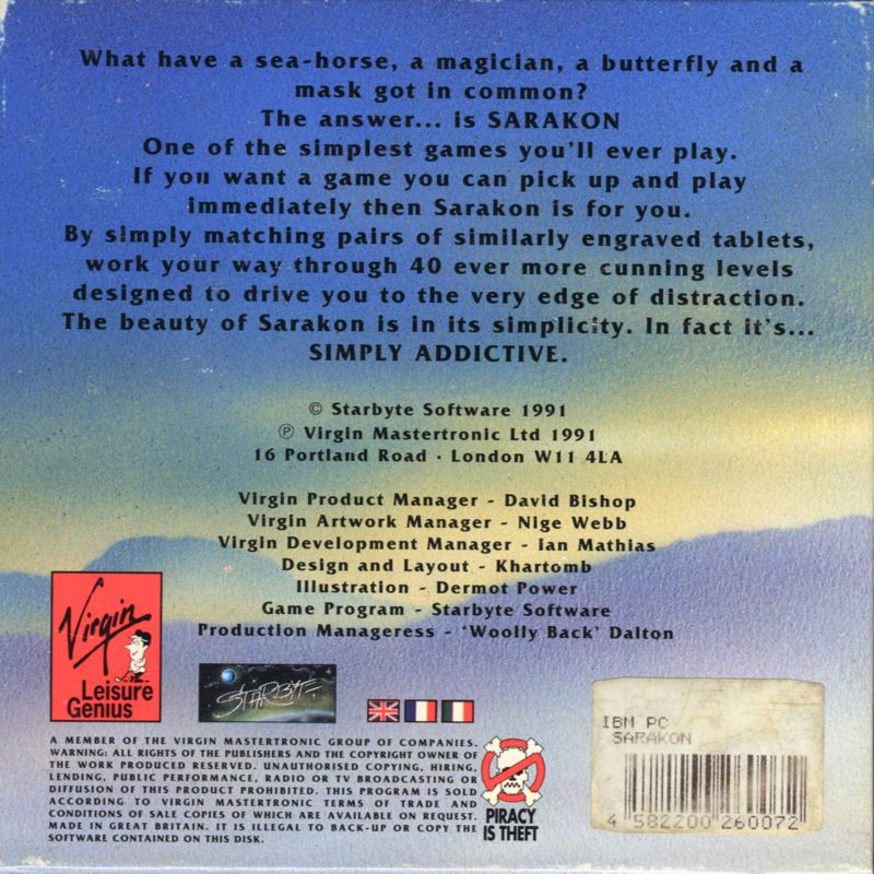 Sarakon — box-2D-back (EU)