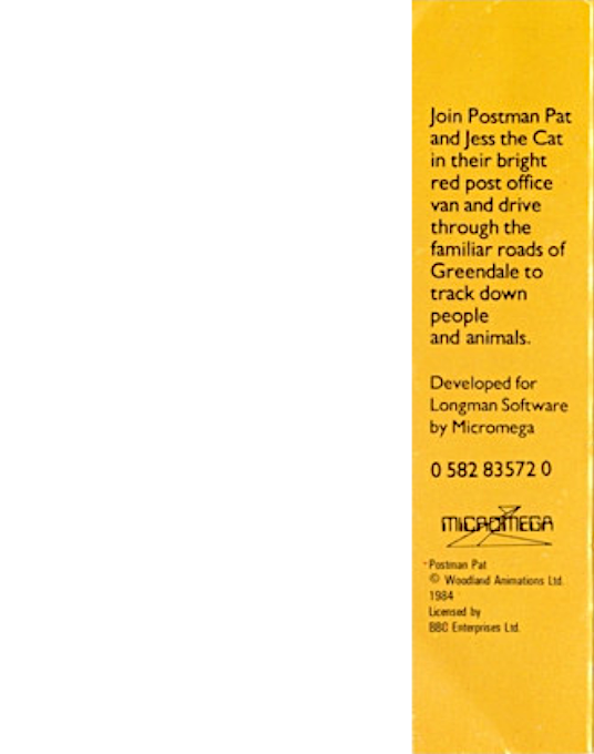 Postman Pat's Trail Game — box-2D-back (EU)