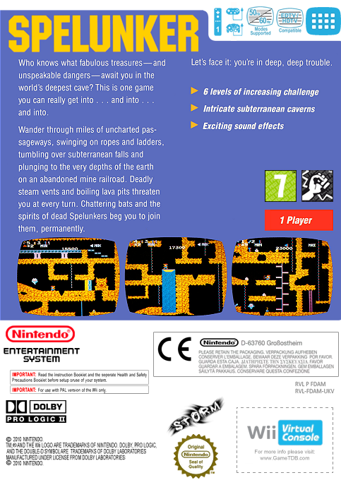 Spelunker — box-2D-back (EU)
