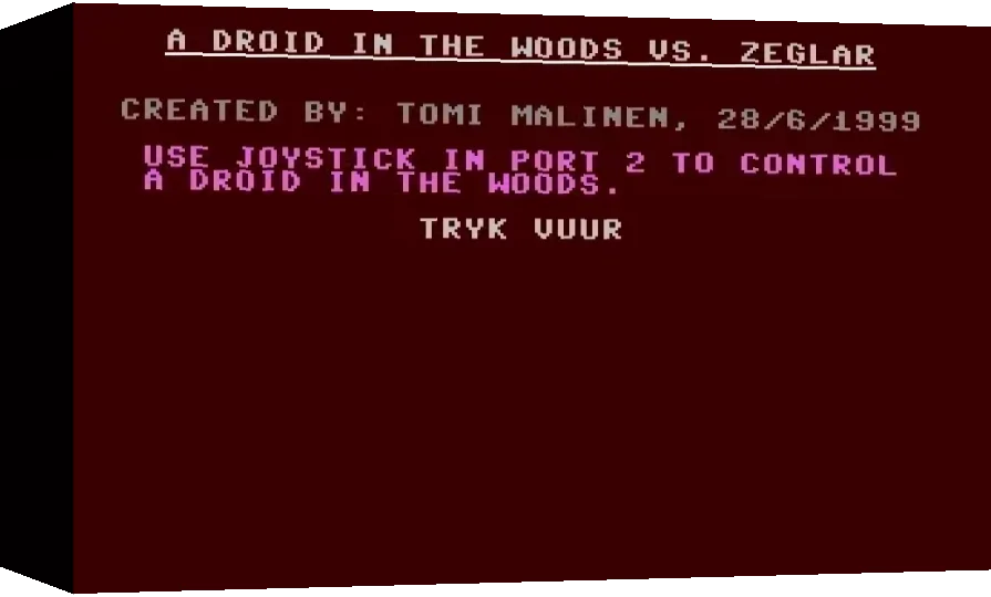 A Droid in the Woods vs. Zeglar — box-3D (WOR)
