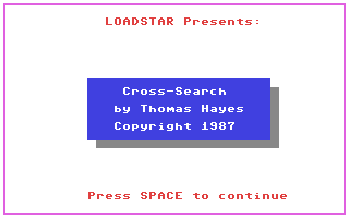 Cross-Search — sstitle (WOR)