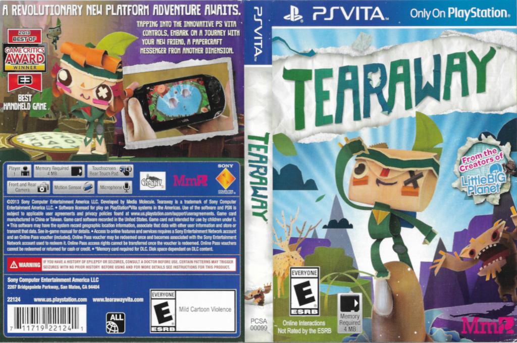 Tearaway - Official Soundtrack — box-texture (US)