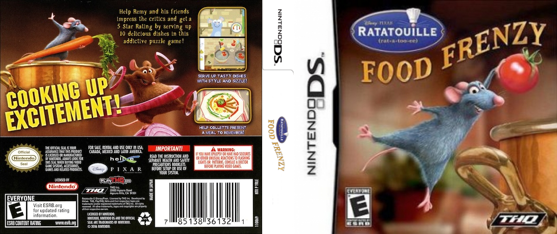 Ratatouille - Food Frenzy — box-texture (US)