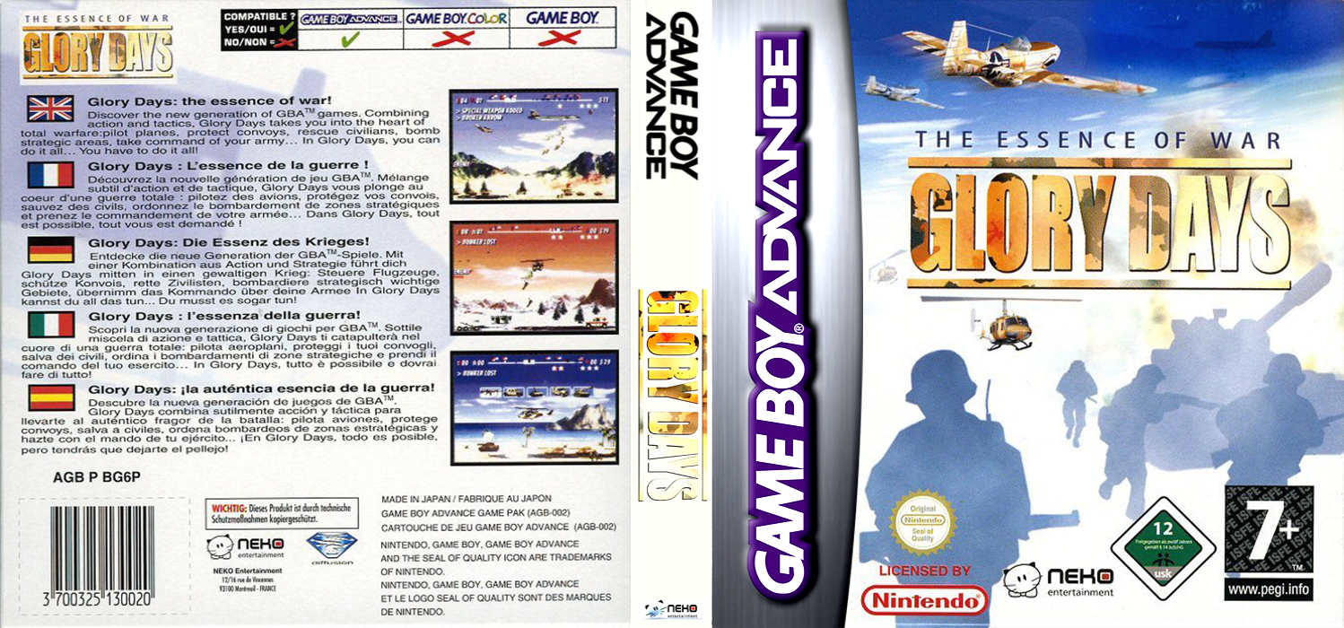 Glory Days - The Essence of War — box-texture (EU)