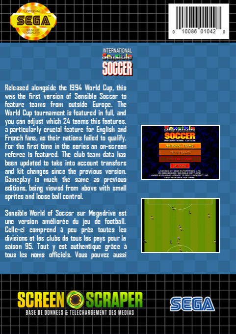 Sensible Soccer - International Edition — box-2D-back (SS)