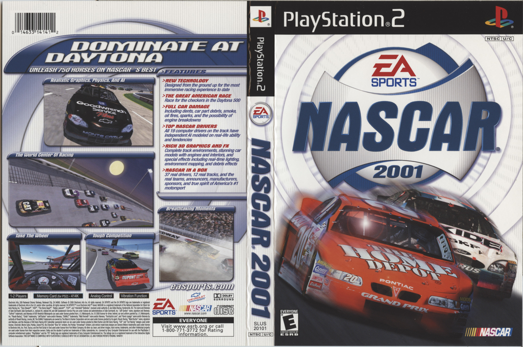 Nascar 2001 — box-texture (US)