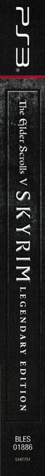 Elder Scrolls V, The - Skyrim - Legendary Edition — box-2D-side (DE)