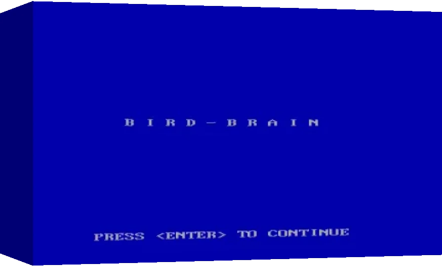Bird Brain — box-3D (WOR)