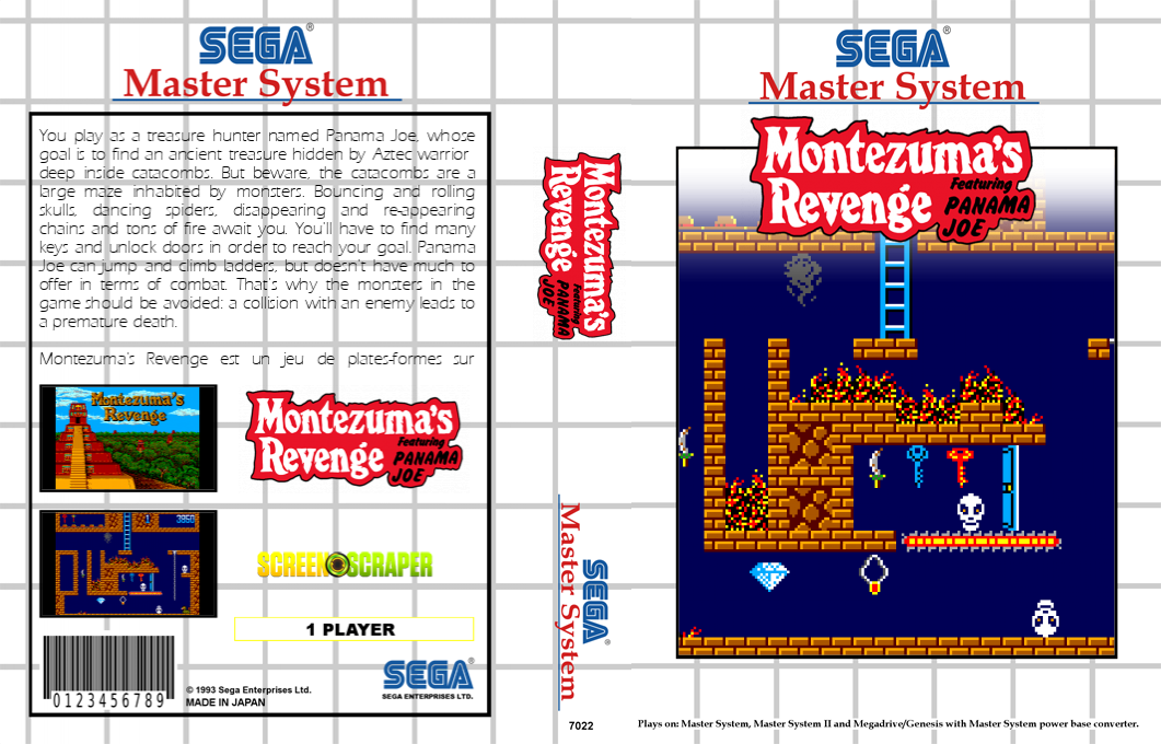 Montezuma's Revenge — box-texture (SS)