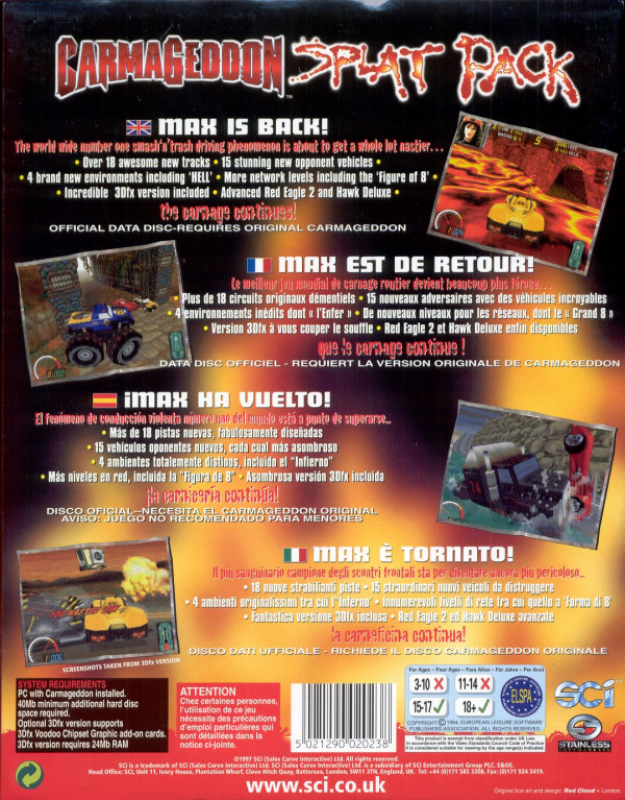 Carmageddon Max Pack — box-2D-back (EU)