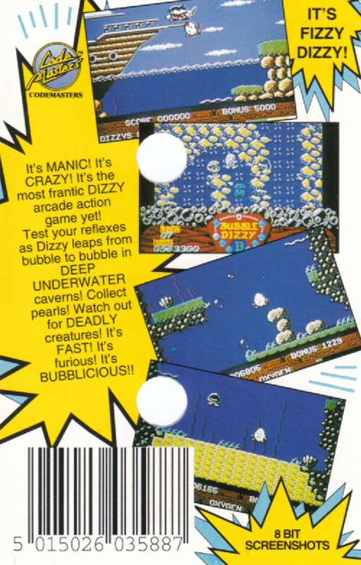 Bubble Dizzy — box-2D-back (EU)