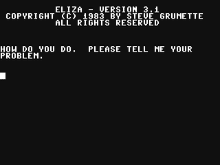 Eliza 3.1 — ss (WOR)