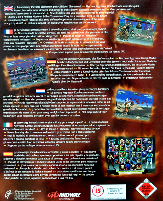 Mortal Kombat Trilogy — box-2D-back (EU)