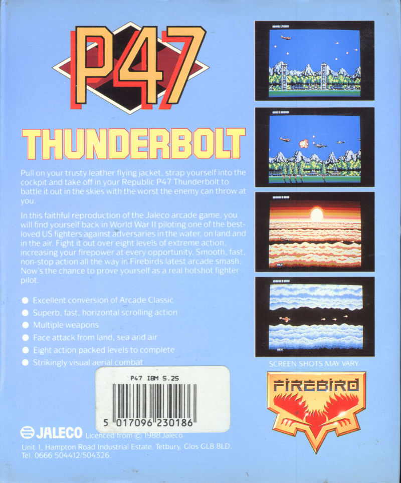 P47 Thunderbolt — box-2D-back (UK)