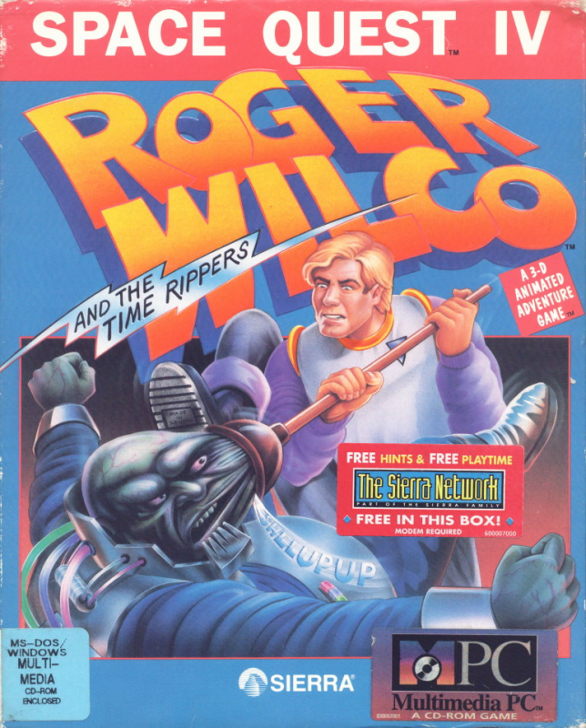 Space Quest 4 - Roger Wilco And The Time Rippers box art