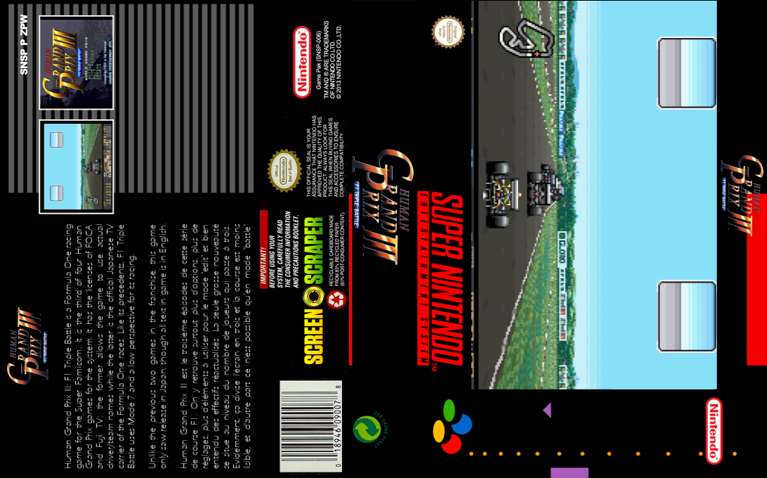 Human Grand Prix 3 - F1 Triple Battle — box-texture (SS)