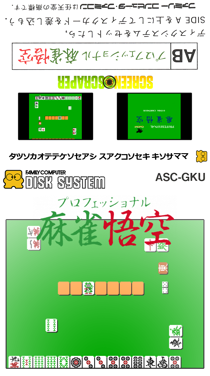Professional Mahjong Gokuu — box-texture (SS)