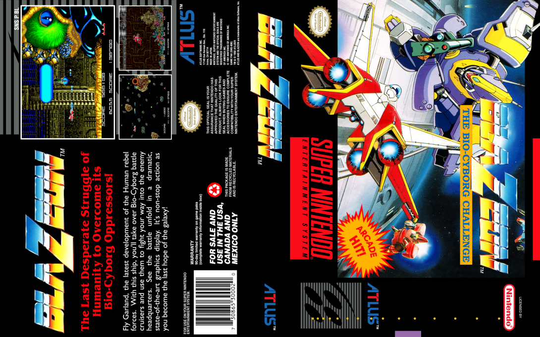 Blazeon - The Bio-cyborg Challenge — box-texture (US)