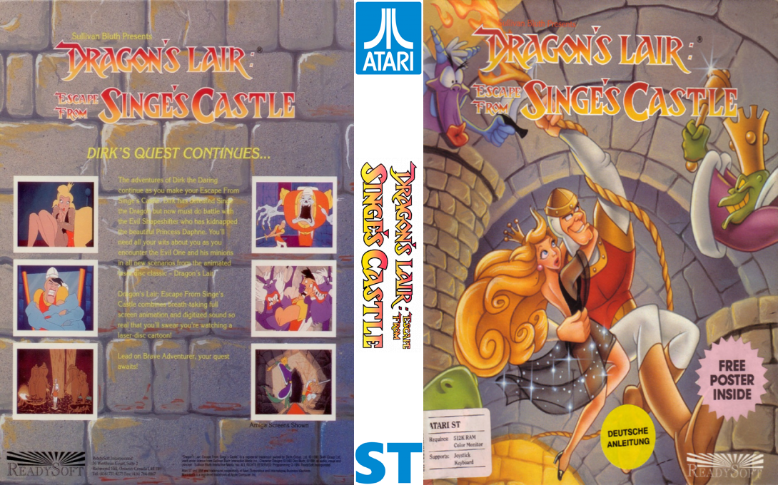 Dragon's Lair - Escape From Singe's Castle — box-texture (EU)