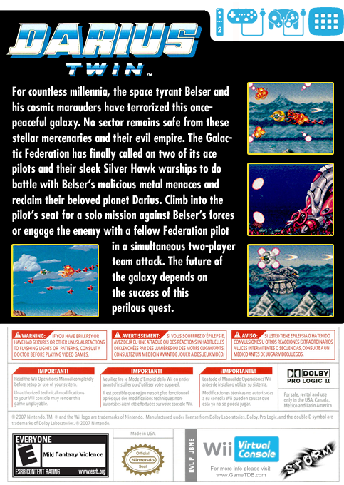 Darius Twin — box-2D-back (US)