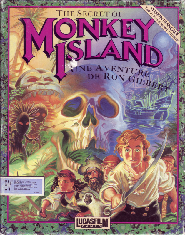 Secret Of Monkey Island, The — box-2D (FR)