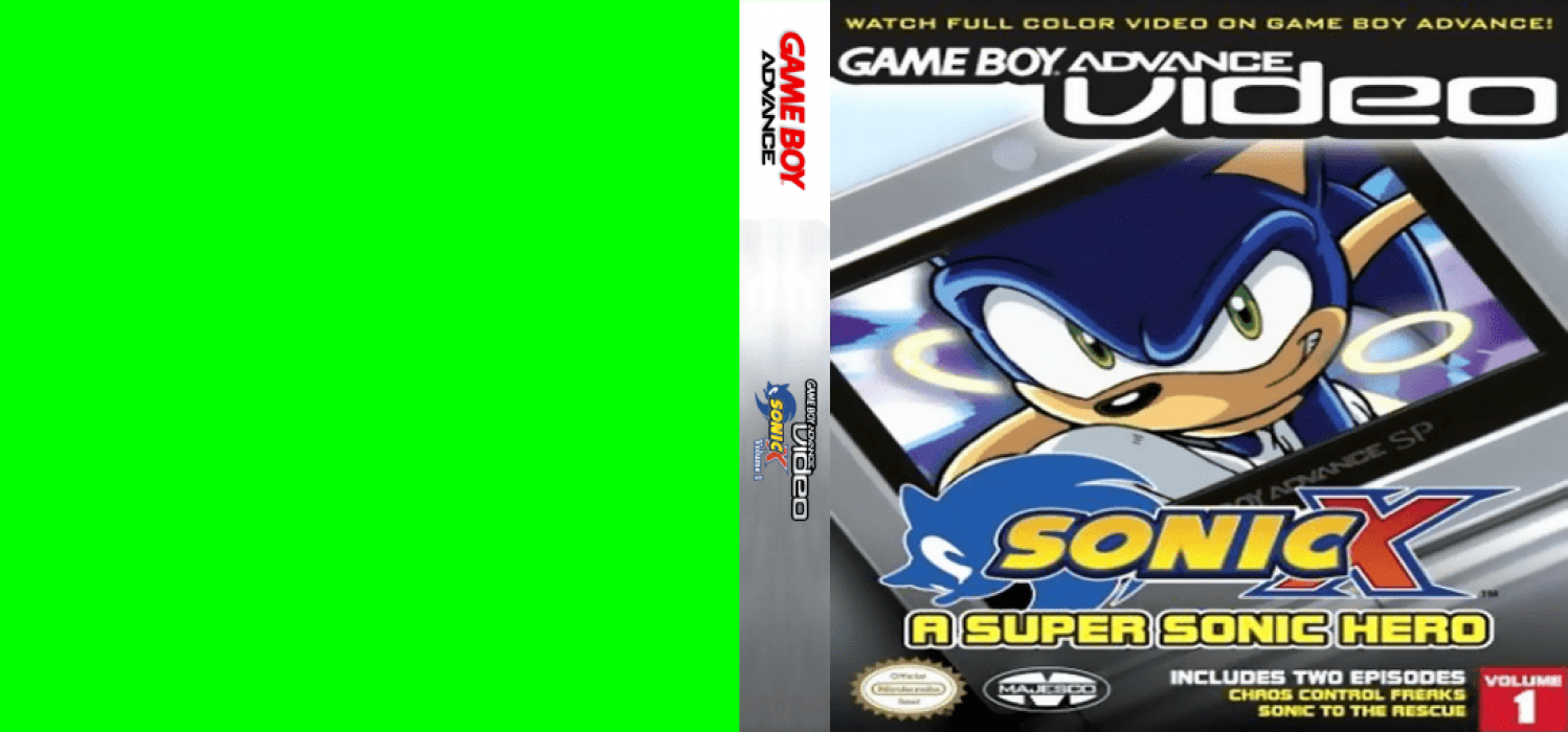Game Boy Advance Video - Sonic X - Volume 1 — box-texture (US)
