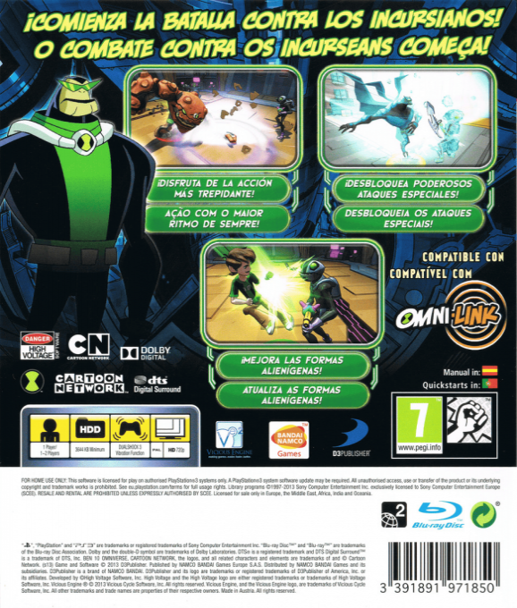 Ben 10 - Omniverse 2 — box-2D-back (SP)