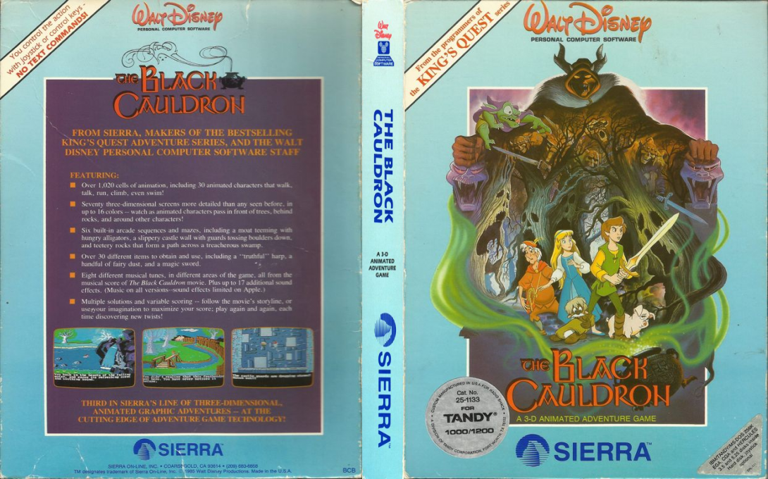 Black Cauldron, The — box-texture (US)