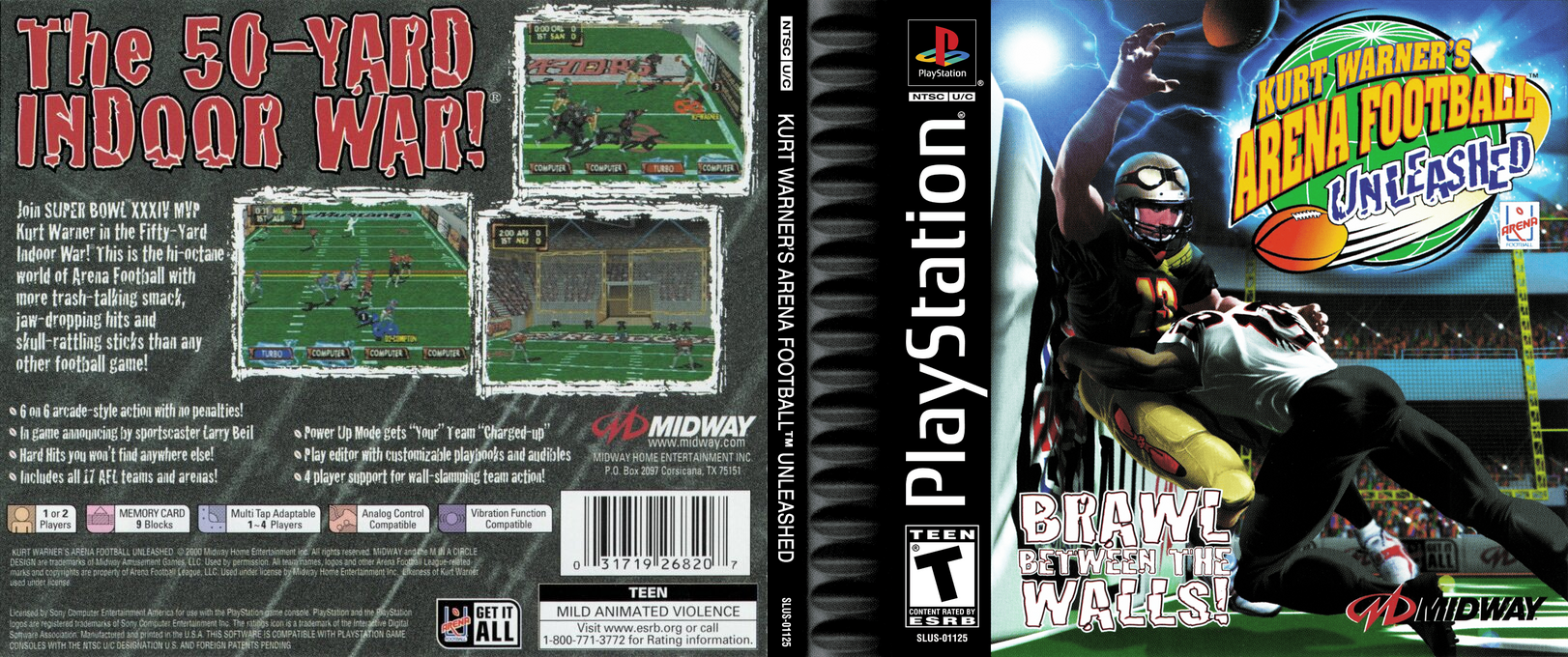 Kurt Warner's Arena Football Unleashed — box-texture (US)